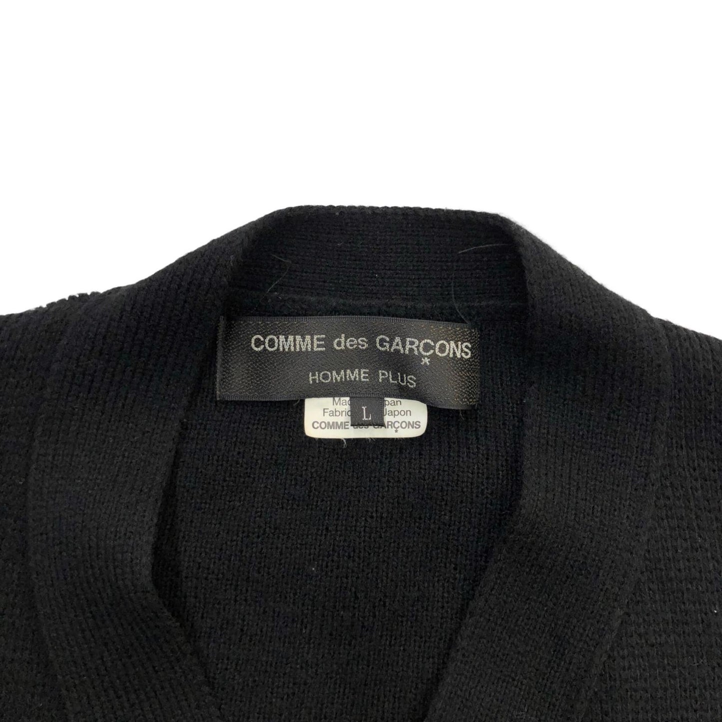COMME des GARCONS HOMME PLUS | コムデギャルソンオムプリュス Button Stitched Cardigan カーディガン ブラック【瀬戸大橋店】