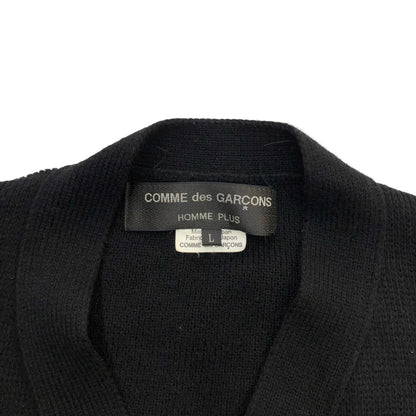 COMME des GARCONS HOMME PLUS | コムデギャルソンオムプリュス Button Stitched Cardigan カーディガン ブラック【瀬戸大橋店】