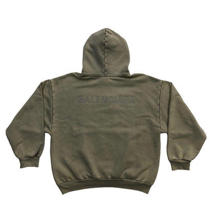 BALENCIAGA | バレンシアガ NEW BAL BACK HOODIE パーカー ベージュ サイズ：XS【瀬戸大橋店】