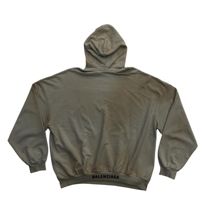BALENCIAGA | バレンシアガ EMBRO RIB MOLLETON HOODIE パーカー ベージュ サイズ：3【瀬戸大橋店】