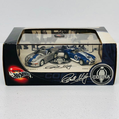 おもちゃ・玩具 1/64SHELBYSERIES1(シルバー×ブルー)＆COBRA427S/C#98(ブルー×ホワイト)「CarrollShelbyCobra/HotWheels」[53810] SHELBYSERIES1 1/64スケール 53810【加古川物流】