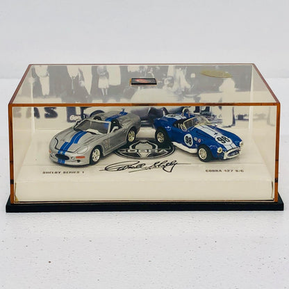 おもちゃ・玩具 1/64SHELBYSERIES1(シルバー×ブルー)＆COBRA427S/C#98(ブルー×ホワイト)「CarrollShelbyCobra/HotWheels」[53810] SHELBYSERIES1 1/64スケール 53810【加古川物流】