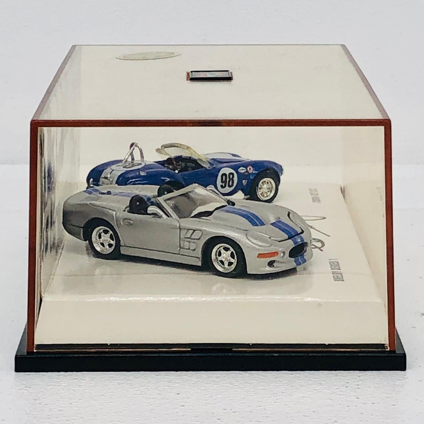 おもちゃ・玩具 1/64SHELBYSERIES1(シルバー×ブルー)＆COBRA427S/C#98(ブルー×ホワイト)「CarrollShelbyCobra/HotWheels」[53810] SHELBYSERIES1 1/64スケール 53810【加古川物流】