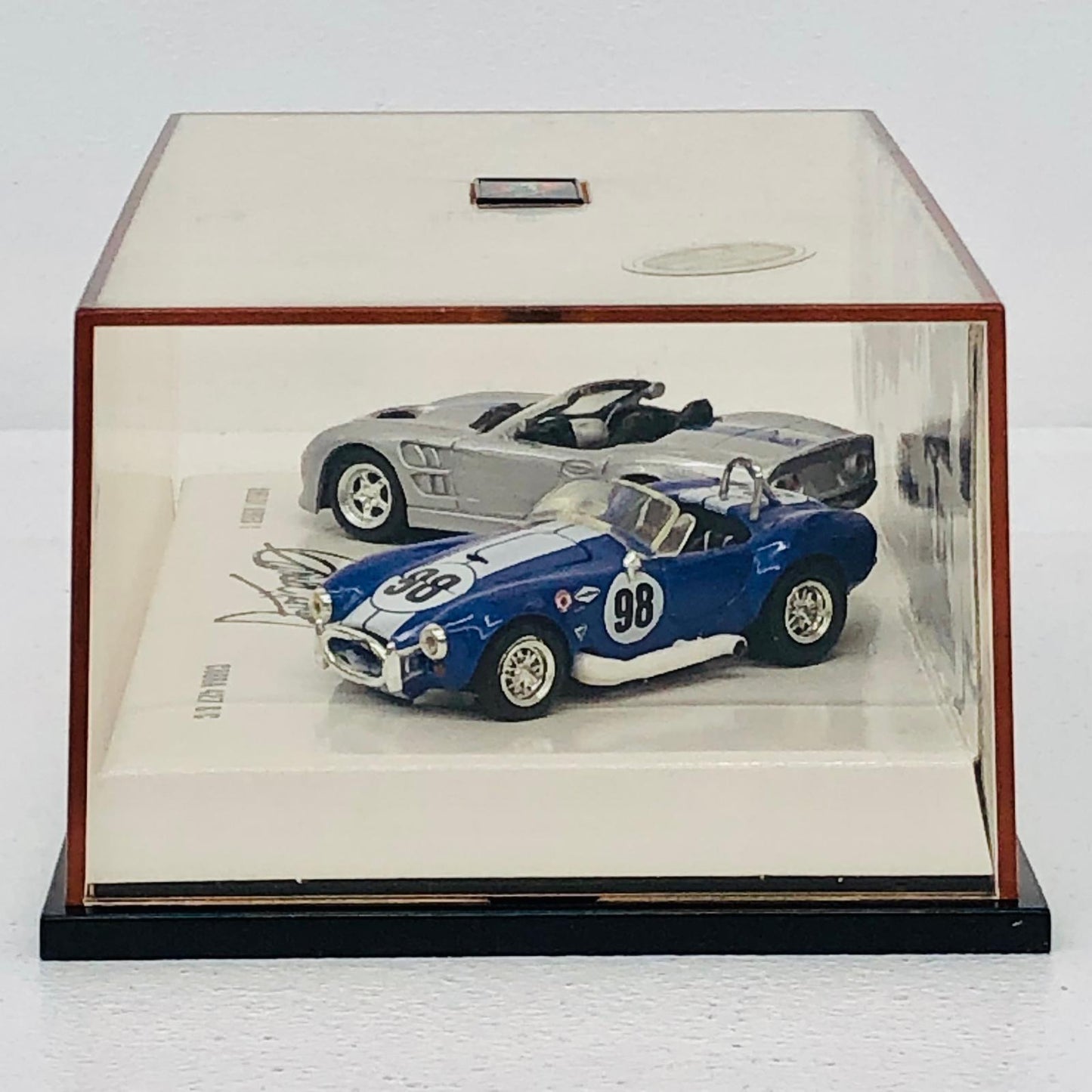 おもちゃ・玩具 1/64SHELBYSERIES1(シルバー×ブルー)＆COBRA427S/C#98(ブルー×ホワイト)「CarrollShelbyCobra/HotWheels」[53810] SHELBYSERIES1 1/64スケール 53810【加古川物流】