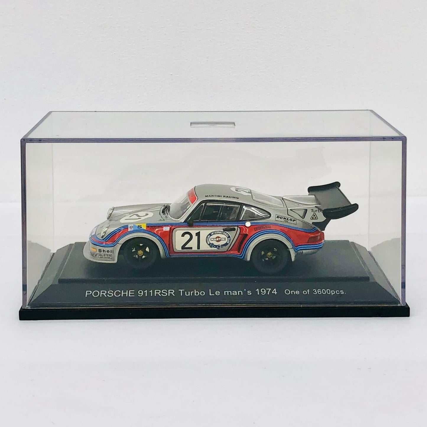 おもちゃ・玩具 1/43PORSCHE911RSRTURBO21Leman’s1974DUNLOP#21(シルバー×レッド×ライトブルー)「RACINGCARCOLLECTION」[43535] PORSCHE 911 RSR TURBO 21Leman’s 1974 DUNLOP #21 1/43スケール 43535【加古川物流】