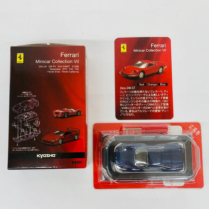 おもちゃ・玩具 1/64FerrariDino246GT(ブルー)「フェラーリミニカーコレクション7」サークルK・サンクス限定 FerrariDino246GT 1/64スケール サークルK・サンクス限定【加古川物流】