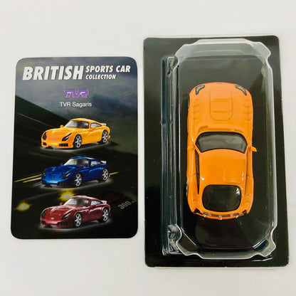 おもちゃ・玩具 1/64TVRSagaris(オレンジ)「ブリティッシュスポーツカーミニカーコレクション」 TVRSagaris 1/64スケール【加古川物流】