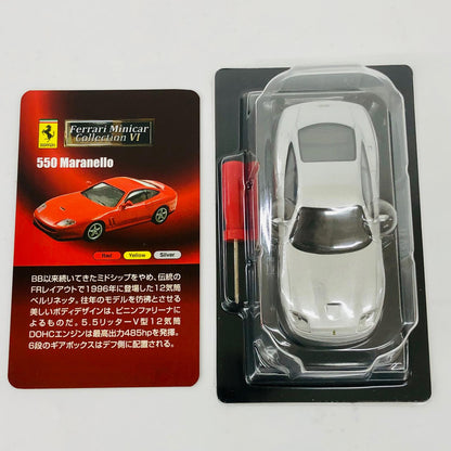 おもちゃ・玩具 1/64フェラーリ550Maranello(シルバー)「フェラーリミニカーコレクションVI」サークルK・サンクス限定 フェラーリ550Maranello 1/64スケール サークルK・サンクス限定【加古川物流】