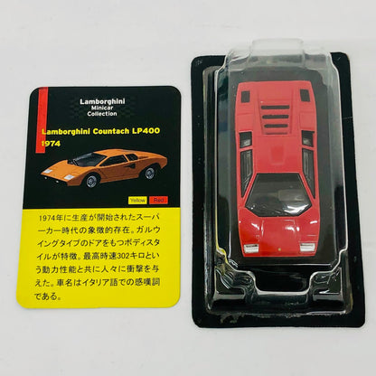 おもちゃ・玩具 1/64LamborghiniCountachLP400(レッド)「ランボルギーニミニカーコレクション」サークルK・サンクス限定 LamborghiniCountachLP400 1/64スケール サークルK・サンクス限定【加古川物流】