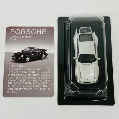おもちゃ・玩具 1/64911(964)TURBO(シルバー)「ポルシェミニカーコレクションVer.3」 1/64スケール【加古川物流】