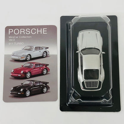おもちゃ・玩具 1/64911(964)TURBO(シルバー)「ポルシェミニカーコレクションVer.3」 1/64スケール【加古川物流】