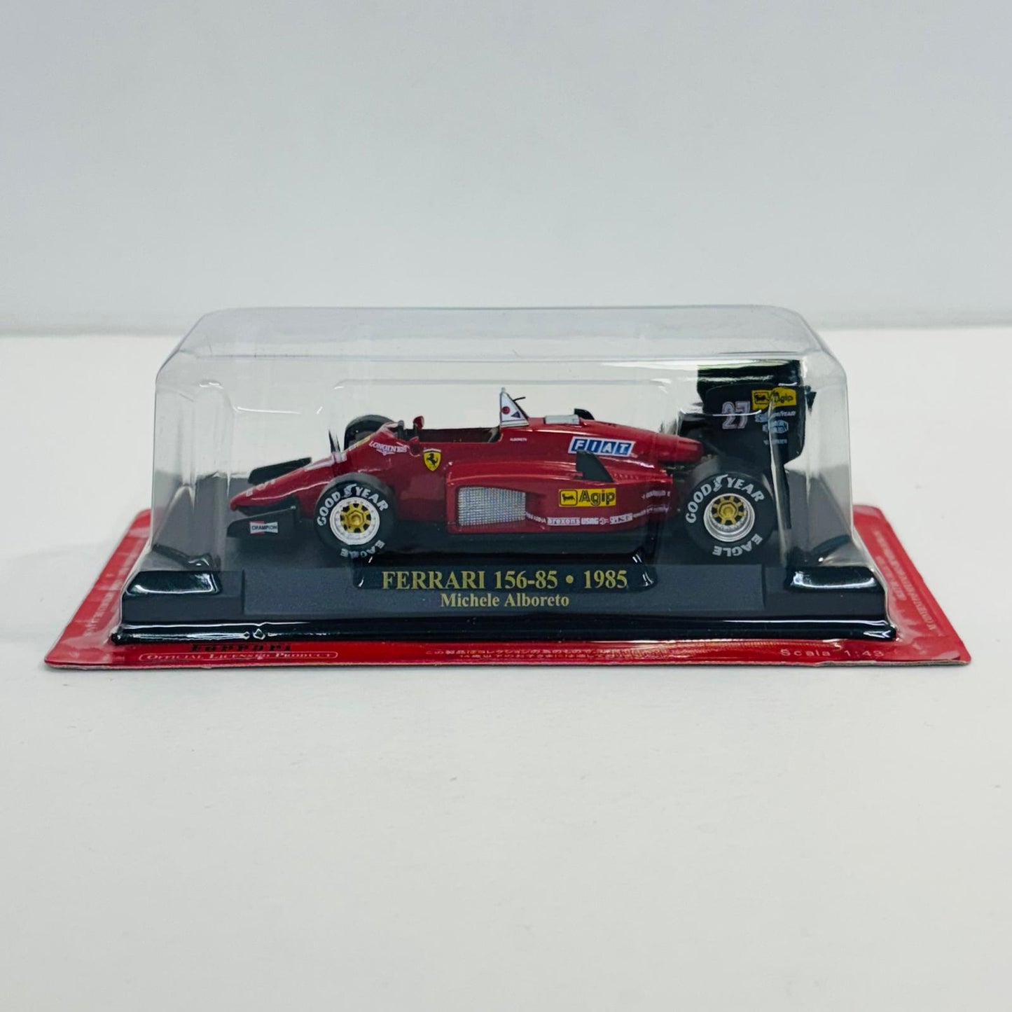 おもちゃ・玩具 [単品] 1/43 FERRARI 156-85・1985 Agip #27(レッド) 「公式フェラーリF1コレクション 25」 同梱品 FERRARI 156-85・1985 Agip #27 1/43スケール 25【加古川物流】