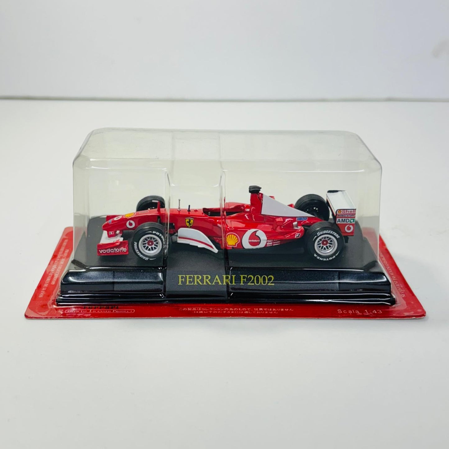 おもちゃ・玩具 [単品] 1/43 FERRARI F2002 #1(レッド×ホワイト) -フェラーリ F2002- 「フェラーリF1コレクション」 第12号付録 FERRARI F2002 #1 1/43スケール 12【加古川物流】