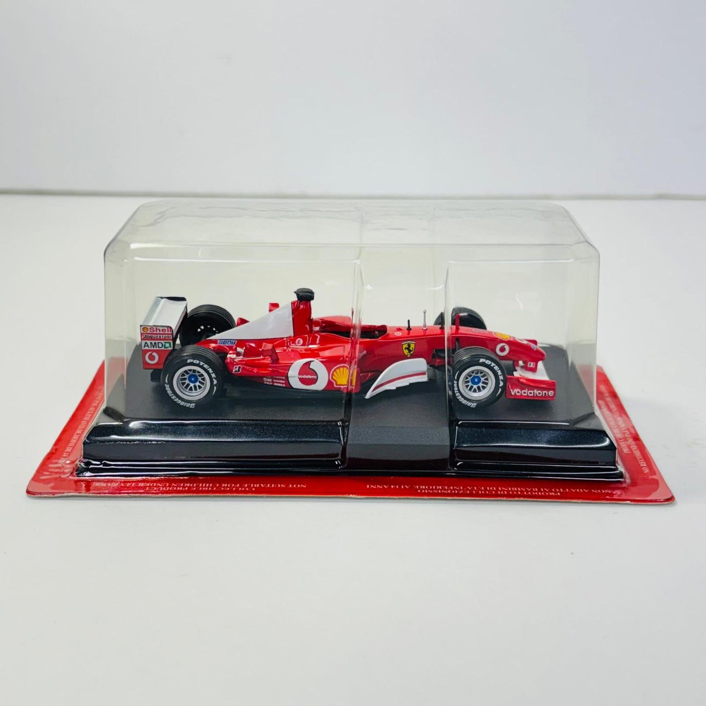 おもちゃ・玩具 [単品] 1/43 FERRARI F2002 #1(レッド×ホワイト) -フェラーリ F2002- 「フェラーリF1コレクション」 第12号付録 FERRARI F2002 #1 1/43スケール 12【加古川物流】