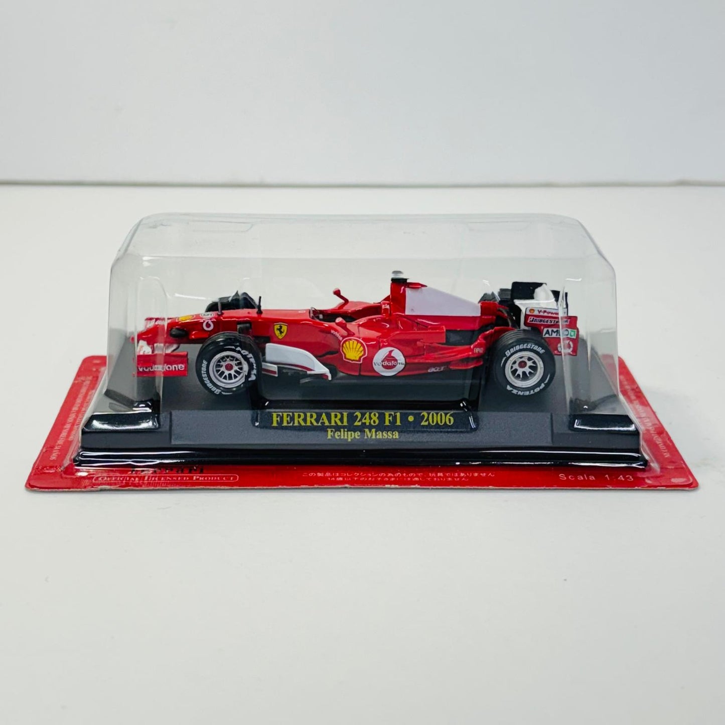 おもちゃ・玩具 [単品] 1/43 FERRARI 248 F1 2006 vodafone #6(レッド×ホワイト) 「公式フェラーリF1コレクション」 第14号付録 FERRARI 248 F1 2006 vodafone #6 1/43スケール 14【加古川物流】