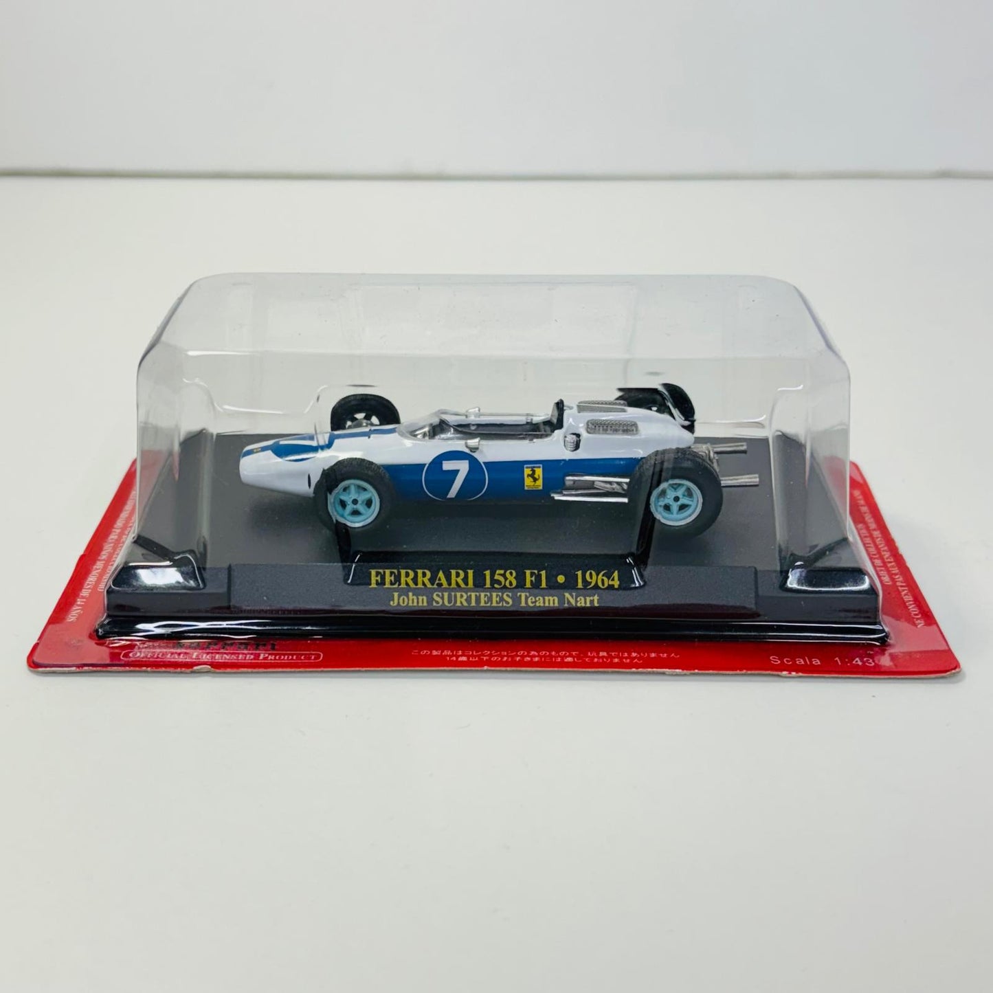 おもちゃ・玩具 [単品] 1/43 FERRARI 158 F1 1964(ブルー×ホワイト) 「公式フェラーリF1コレクション 23」 同梱品 FERRARI 158 F1 1964 1/43スケール 23【加古川物流】
