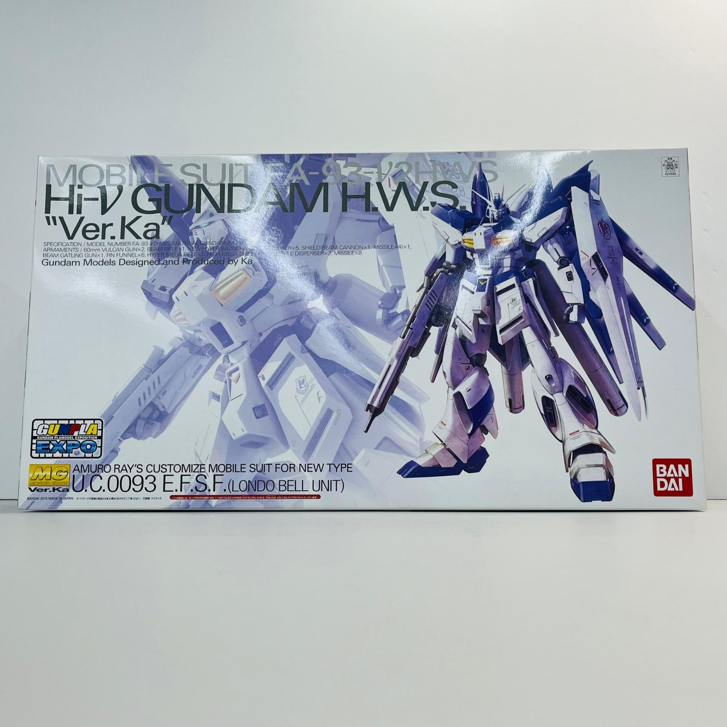 プラモデル 1/100MGFA-93-ν2HWSHi-νガンダムH.W.S.Ver.Kaメカニカルクリア「機動戦士ガンダム逆襲のシャアベルトーチカ・チルドレン」ガンプラEXPOワールドツアージャパン2015限定[0201889] FA-93-ν2HWSHi-νガンダムH.W.S.Ver.Kaメカニカル MG ガンプラEXPOワールドツアージャパン2015限定 201889【加古川物流】