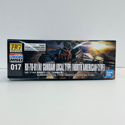 プラモデル 1/144HGRX-78-01[N]局地型ガンダム(北米戦仕様)「機動戦士ガンダムTHEORIGINMSDククルス・ドアンの島」 RX-78-01[N]局地型ガンダム(北米戦仕様) HG【加古川物流】