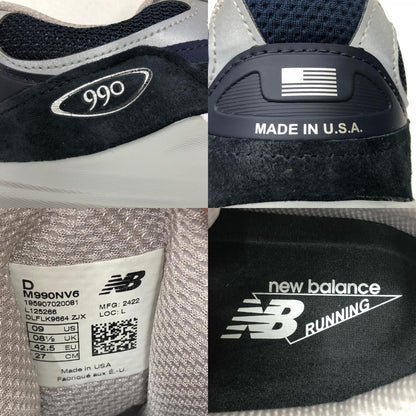 NEW BALANCE | ニューバランス 990V6 スニーカー ネイビー 27cm【瀬戸大橋店】