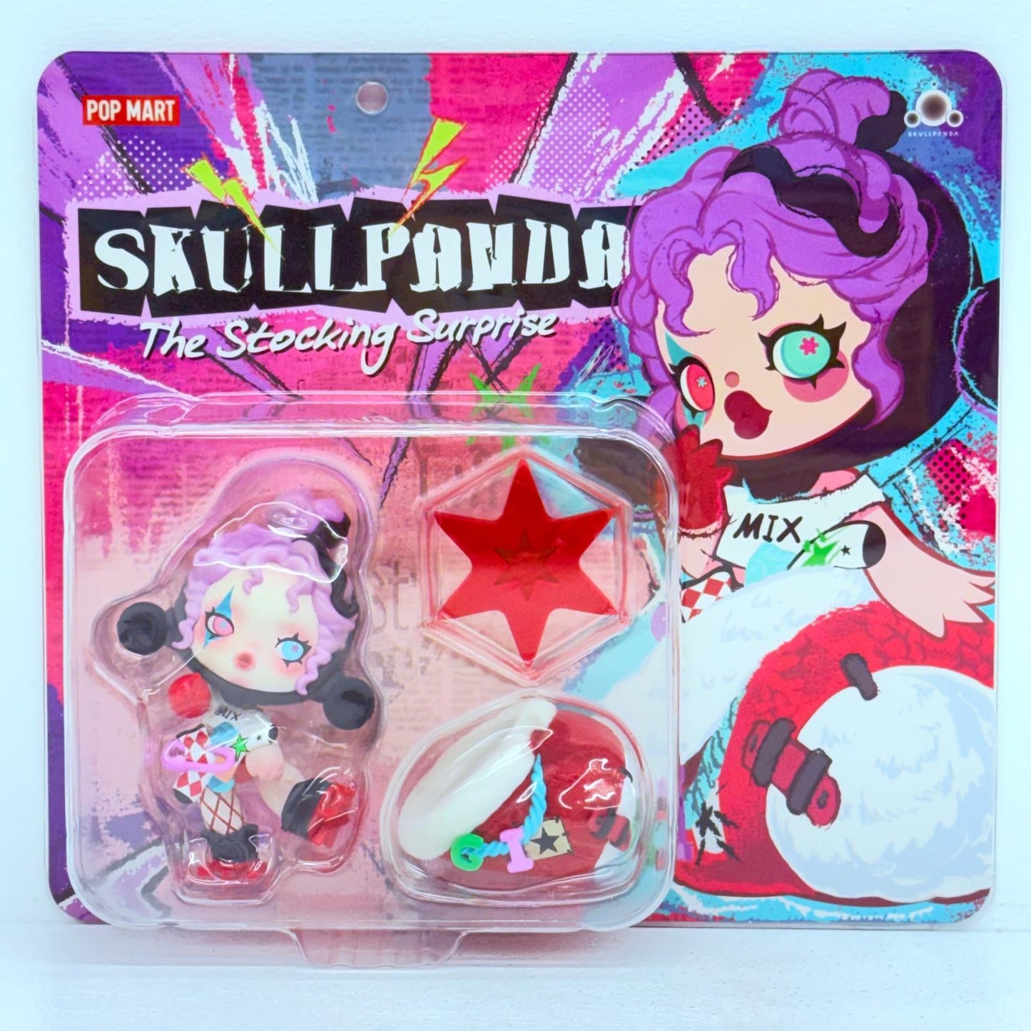 フィギュア [単品] SKULLPANDA The Stocking Surprise Figure 「POPMART 2024 メリークリスマス サプライズセット」 同梱品 SKULLPANDA The Stocking Surprise Figure 2024 メリークリスマス サプライズセット【フィギュア】【加古川物流】