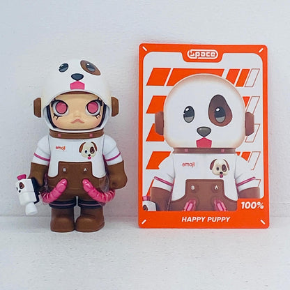 フィギュア HAPPY PUPPY 「POPMART MEGA SPACE MOLLY 100%×emoji シリーズ」 HAPPY PUPPY MEGA SPACE MOLLY 100%×emoji シリーズ【フィギュア】【加古川物流】