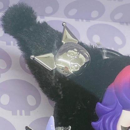 ぬいぐるみ SKULLPANDA×KUROMI ぬいぐるみペンダント 「POPMART SKULLPANDA×サンリオキャラクターズ」 SKULLPANDA SKULLPANDA × KUROMI ぬいぐるみペンダント【加古川物流】