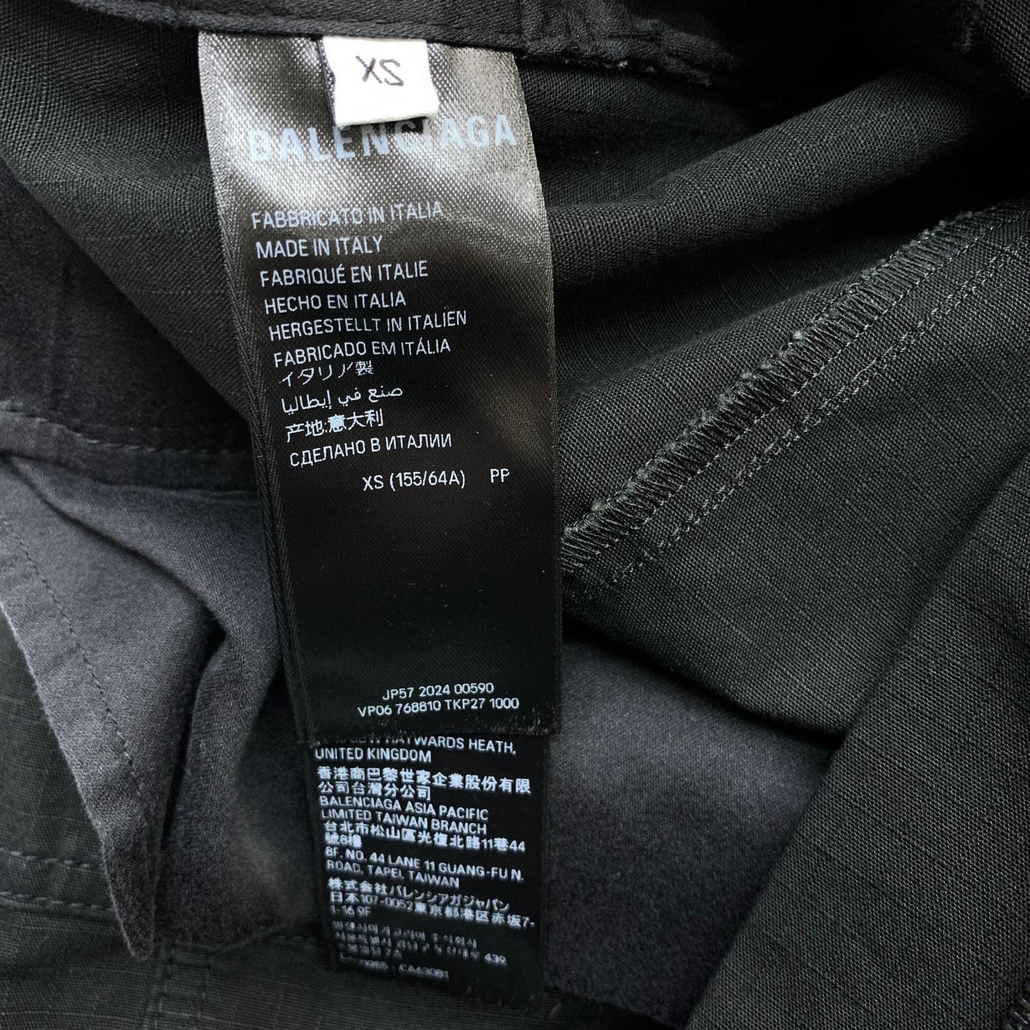 BALENCIAGA | バレンシアガ Flared Cargo Pants パンツ ブラック【瀬戸大橋店】