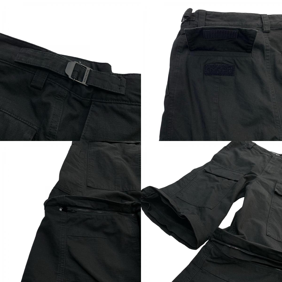 BALENCIAGA | バレンシアガ Flared Cargo Pants パンツ ブラック【瀬戸大橋店】