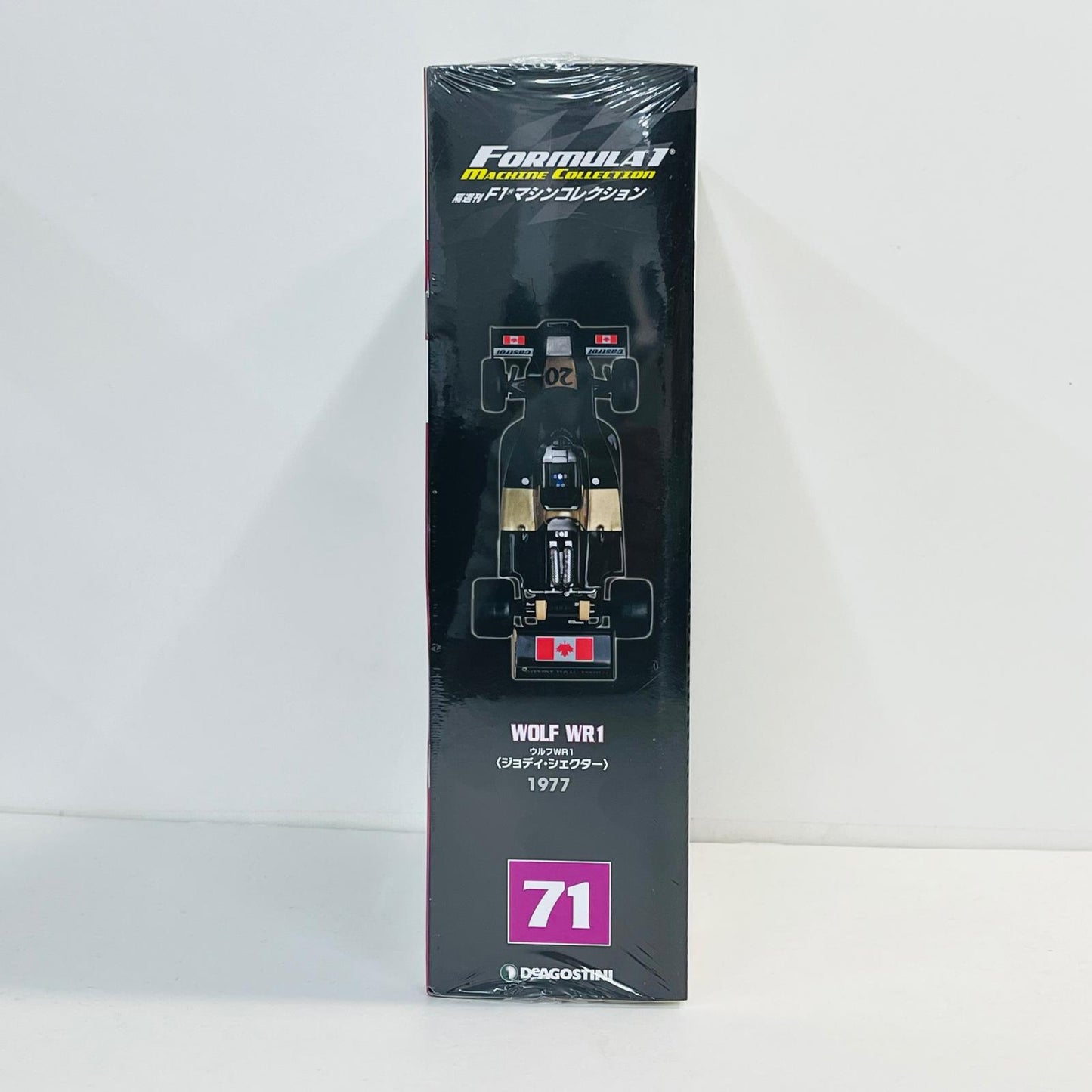 おもちゃ・玩具 [単品] 1/43 WOLF WR1 1977 Judy Scheckter #20(ブラック×ゴールド) 「F1マシンコレクション全国版 71」 同梱品 WOLF WR1 1977 Judy Scheckter 1/43スケール 全国版 71【加古川物流】