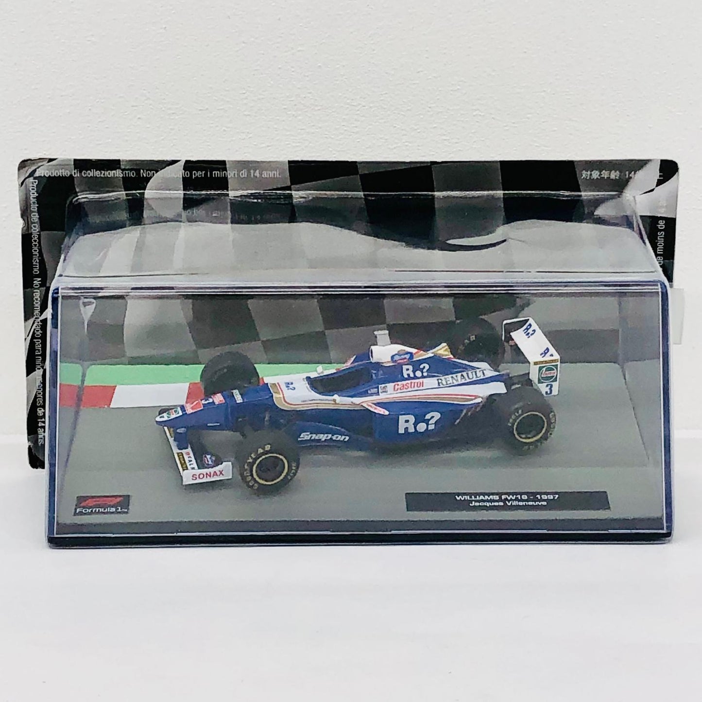 おもちゃ・玩具 [単品] 1/43 WILLIAMS FW19 1997 Castrol #3(ブルー×ホワイト) 「F1マシンコレクション全国版」 第44号同梱品 WILLIAMS FW19 1997 Castrol #3 1/43スケール 44【加古川物流】