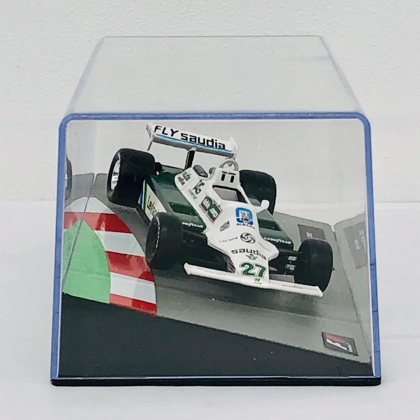 おもちゃ・玩具 [単品] 1/43 ウィリアムズ FW07B 1980(ホワイト×グリーン) 「F1マシンコレクション全国版 34」 同梱品 ウィリアムズ FW07B 1980 1/43スケール 34【加古川物流】