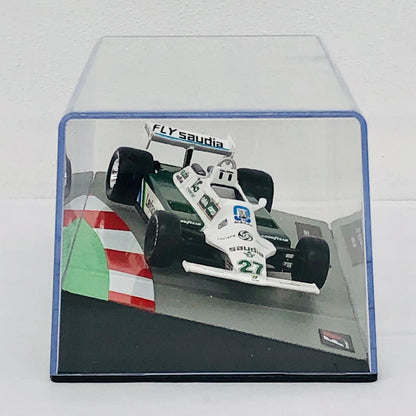 おもちゃ・玩具 [単品] 1/43 ウィリアムズ FW07B 1980(ホワイト×グリーン) 「F1マシンコレクション全国版 34」 同梱品 ウィリアムズ FW07B 1980 1/43スケール 34【加古川物流】
