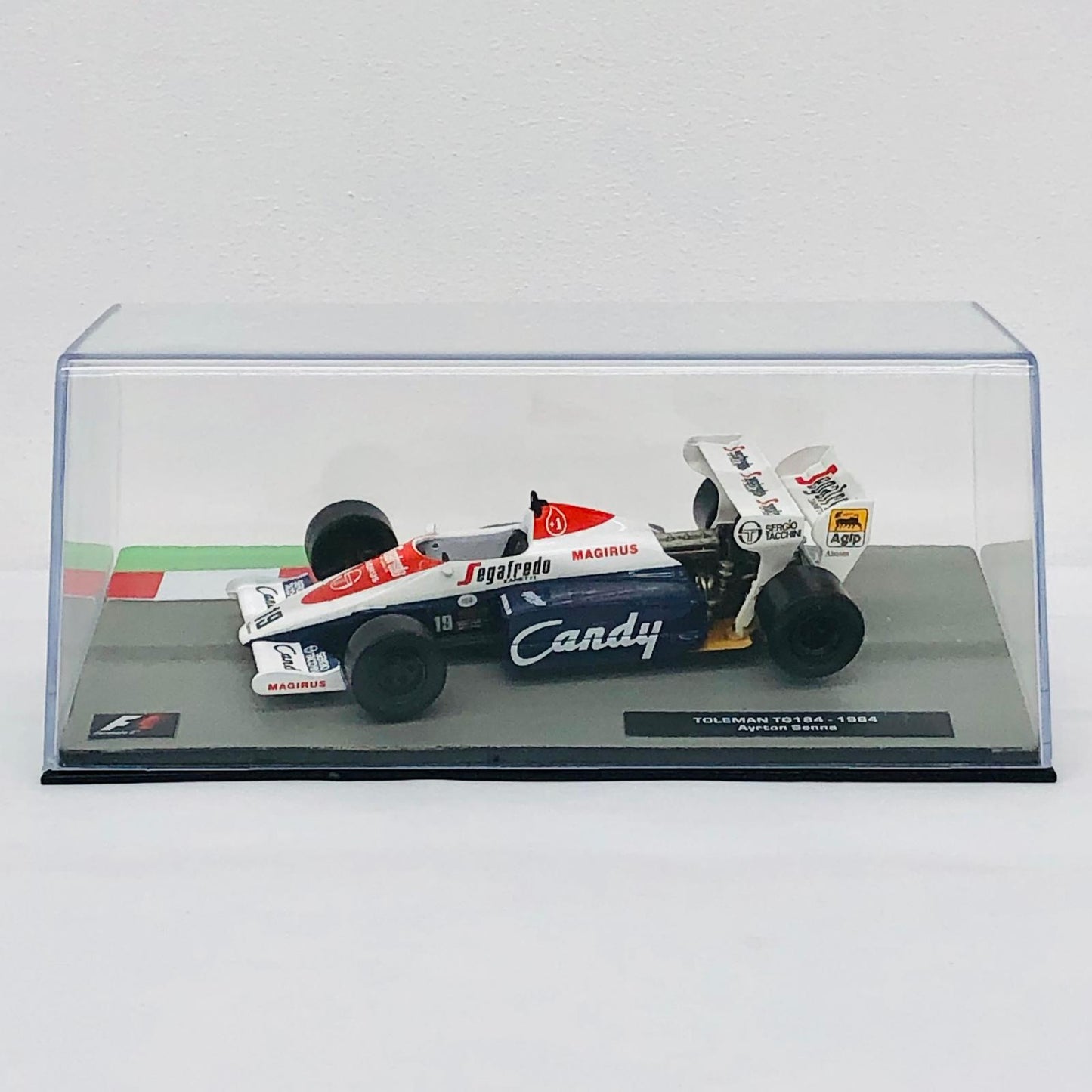 おもちゃ・玩具 [単品] 1/43 TOLEMAN TG184 Segafredo #19(ホワイト×ブルー×レッド) 「F1マシンコレクション全国版 第11号」 同梱品 TOLEMAN TG184 Segafredo #19 1/43スケール 11【加古川物流】