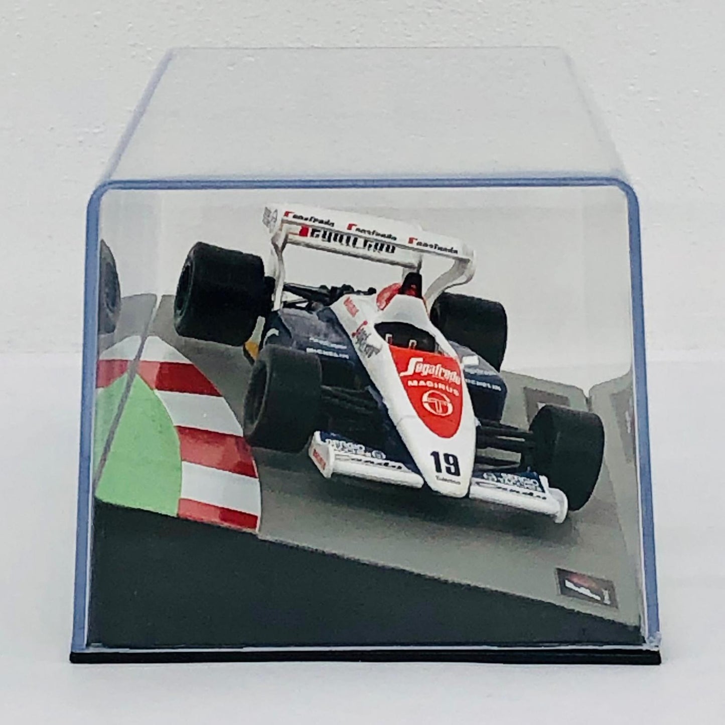 おもちゃ・玩具 [単品] 1/43 TOLEMAN TG184 Segafredo #19(ホワイト×ブルー×レッド) 「F1マシンコレクション全国版 第11号」 同梱品 TOLEMAN TG184 Segafredo #19 1/43スケール 11【加古川物流】
