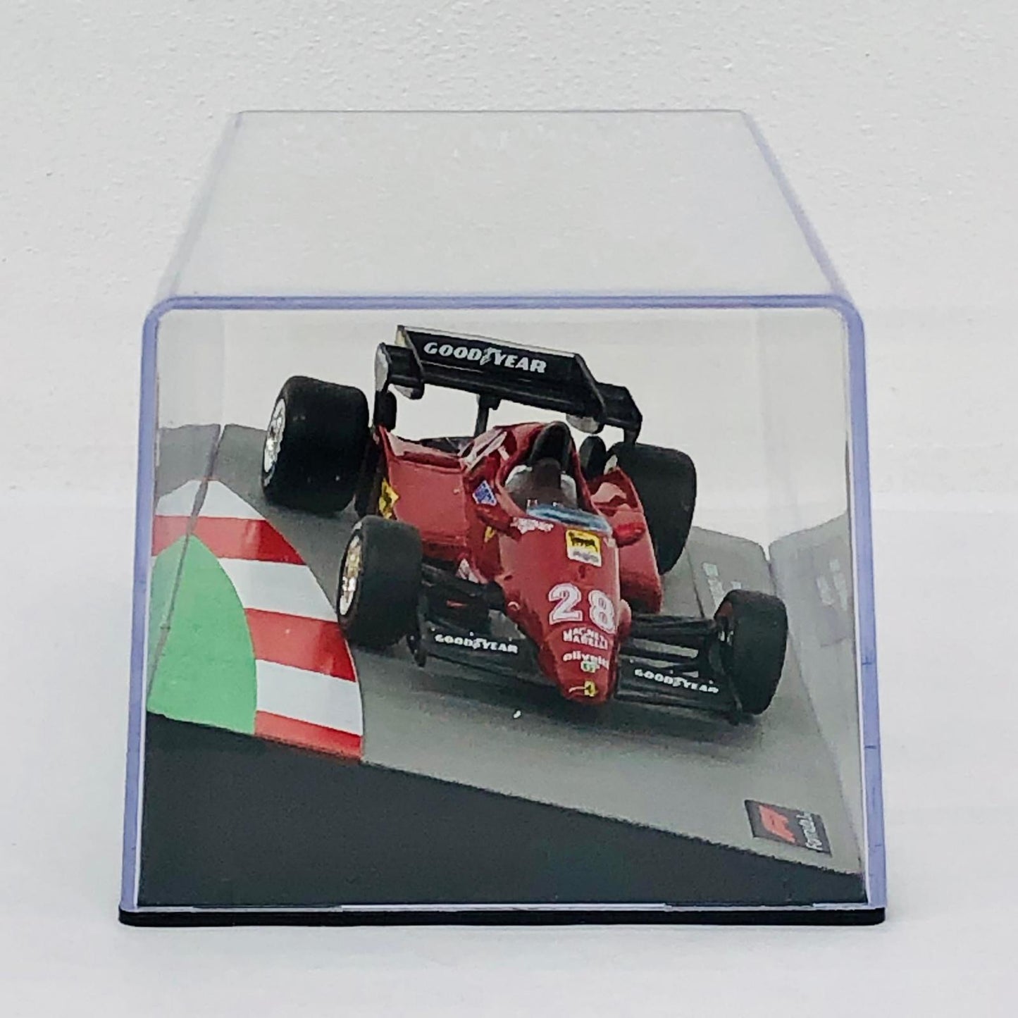 おもちゃ・玩具 [単品] 1/43 FERRARI 126 C3 1983 Agip #28(レッド) 「F1マシンコレクション全国版 第66号」 同梱品 FERRARI 126 C3 1983 Agip #28 1/43スケール 66【加古川物流】