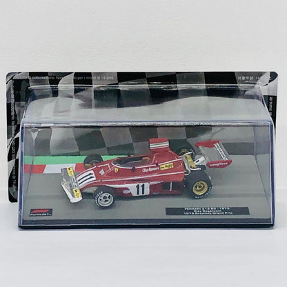 おもちゃ・玩具 [単品] 1/43 FERRARI 312 B3 1975 Brazilian Grand Prix Agip #11(レッド×シルバー×ホワイト) 「F1マシンコレクション全国版」 第53号同梱品 FERRARI 312 B3 1975 Brazilian Grand Prix Agip #11 1/43スケール 53【加古川物流】