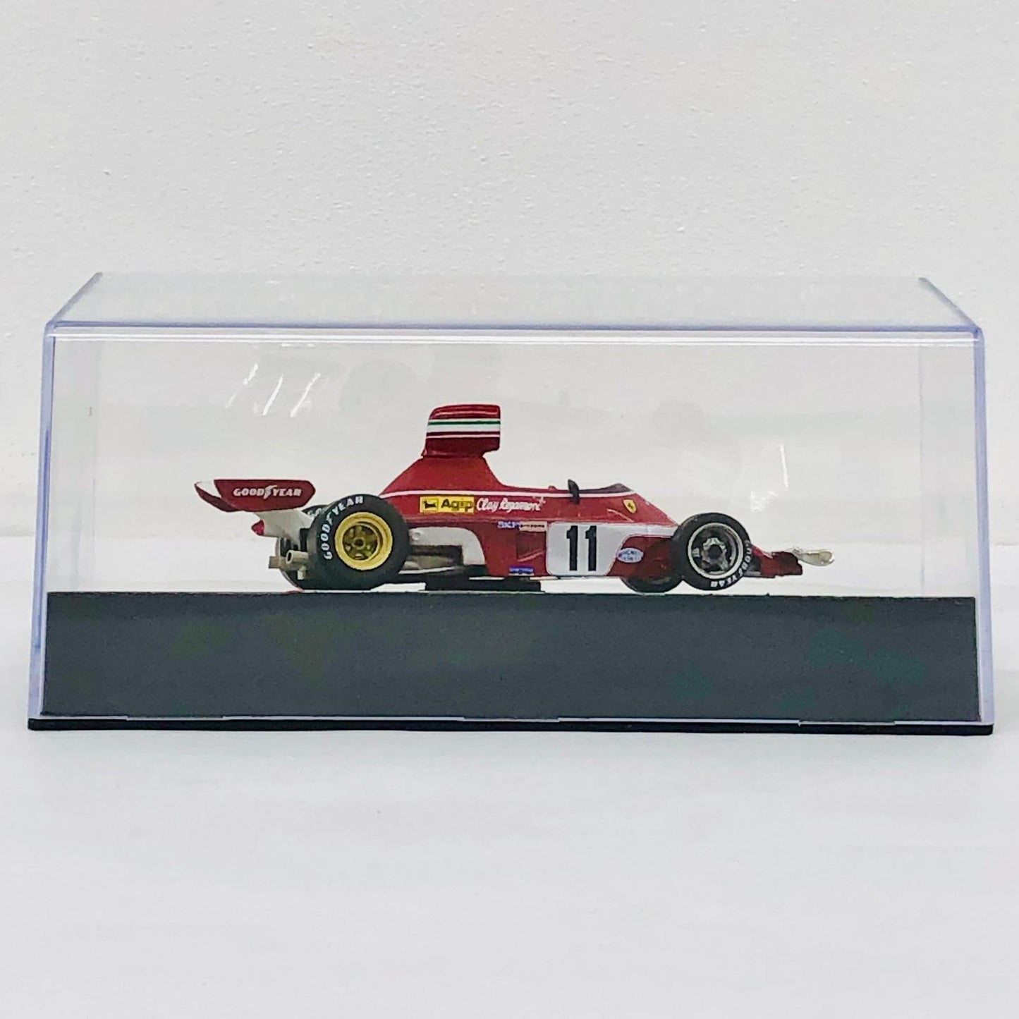 おもちゃ・玩具 [単品] 1/43 FERRARI 312 B3 1975 Brazilian Grand Prix Agip #11(レッド×シルバー×ホワイト) 「F1マシンコレクション全国版」 第53号同梱品 FERRARI 312 B3 1975 Brazilian Grand Prix Agip #11 1/43スケール 53【加古川物流】