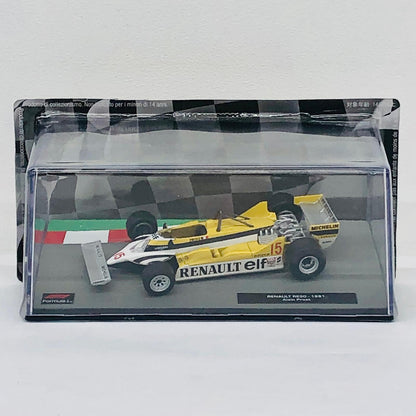 おもちゃ・玩具 [単品] 1/43 RENAULT RE30 1981 elf #15(イエロー×ホワイト) 「F1マシンコレクション全国版」 第131号同梱品 RENAULT RE30 1981 elf #15 1/43スケール 131【加古川物流】