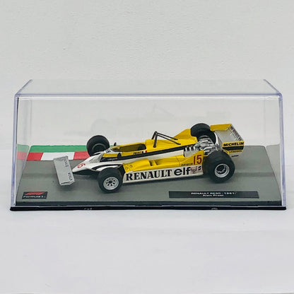 おもちゃ・玩具 [単品] 1/43 RENAULT RE30 1981 elf #15(イエロー×ホワイト) 「F1マシンコレクション全国版」 第131号同梱品 RENAULT RE30 1981 elf #15 1/43スケール 131【加古川物流】
