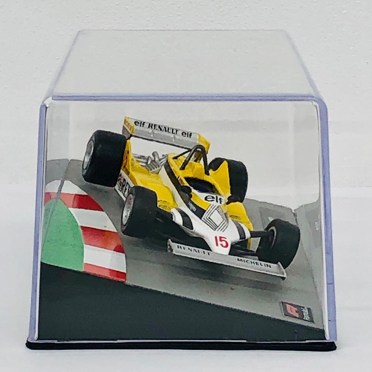 おもちゃ・玩具 [単品] 1/43 RENAULT RE30 1981 elf #15(イエロー×ホワイト) 「F1マシンコレクション全国版」 第131号同梱品 RENAULT RE30 1981 elf #15 1/43スケール 131【加古川物流】