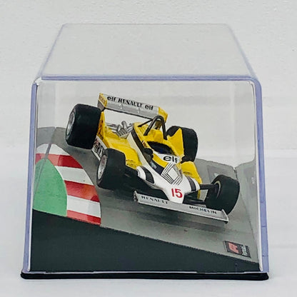 おもちゃ・玩具 [単品] 1/43 RENAULT RE30 1981 elf #15(イエロー×ホワイト) 「F1マシンコレクション全国版」 第131号同梱品 RENAULT RE30 1981 elf #15 1/43スケール 131【加古川物流】