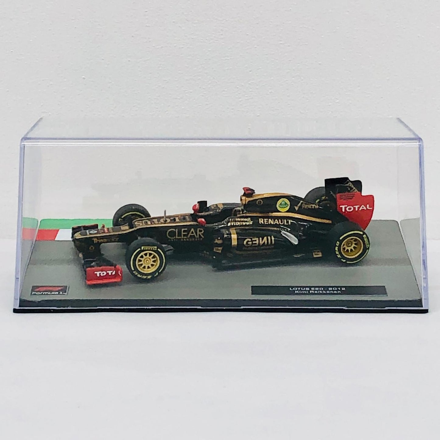 おもちゃ・玩具 [単品] 1/43 LOTUS E20 2012 CLEAR #9(ブラック×ゴールド) 「F1マシンコレクション全国版」 第87号同梱品 LOTUS E20 2012 CLEAR #9 1/43スケール 87【加古川物流】