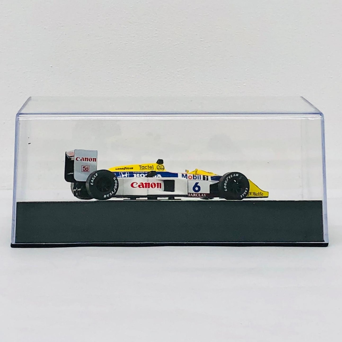 おもちゃ・玩具 [単品] 1/43 WILLIAMS FW11B 1987 Nelson Piquet Canon #6(イエロー×ホワイト×ブルー) 「F1マシンコレクション全国版」 第17号同梱品 WILLIAMS FW11B 1987 #6 1/43スケール 17【加古川物流】