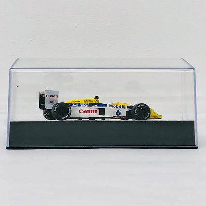 おもちゃ・玩具 [単品] 1/43 WILLIAMS FW11B 1987 Nelson Piquet Canon #6(イエロー×ホワイト×ブルー) 「F1マシンコレクション全国版」 第17号同梱品 WILLIAMS FW11B 1987 #6 1/43スケール 17【加古川物流】