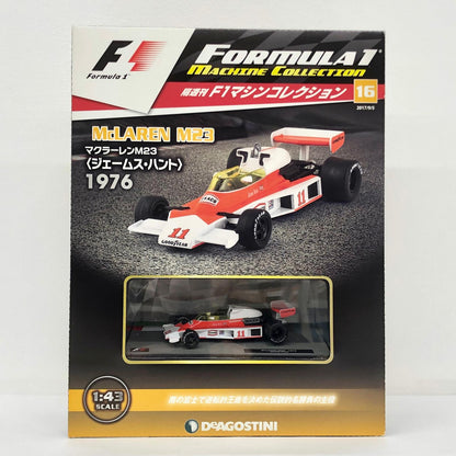 おもちゃ・玩具 [単品] 1/43 マクラーレン M23 1976 TEXACO #11(ホワイト×レッド) 「F1マシンコレクション全国版」 第16号同梱品 マクラーレン M23 1976 #1 1/43スケール 16【加古川物流】
