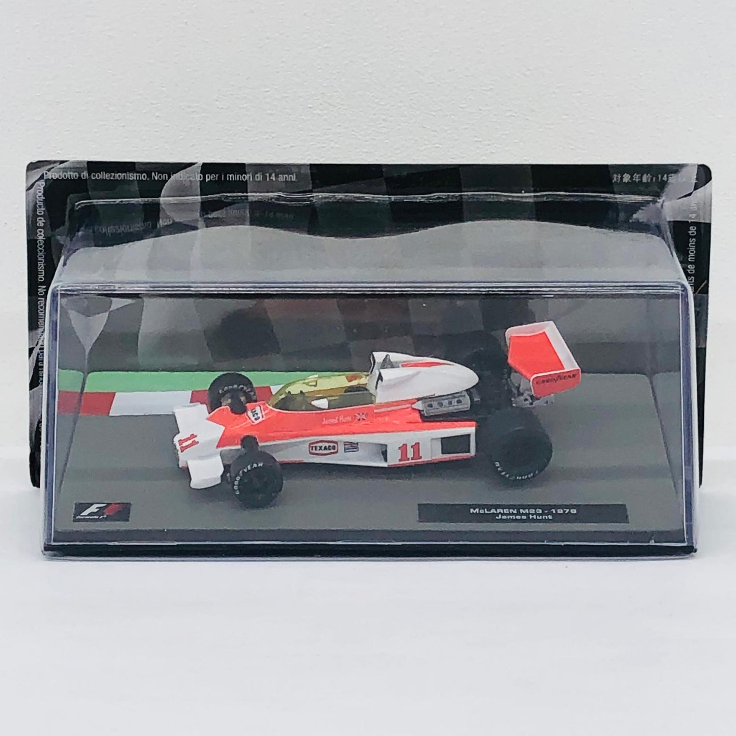 おもちゃ・玩具 [単品] 1/43 マクラーレン M23 1976 TEXACO #11(ホワイト×レッド) 「F1マシンコレクション全国版」 第16号同梱品 マクラーレン M23 1976 #1 1/43スケール 16【加古川物流】