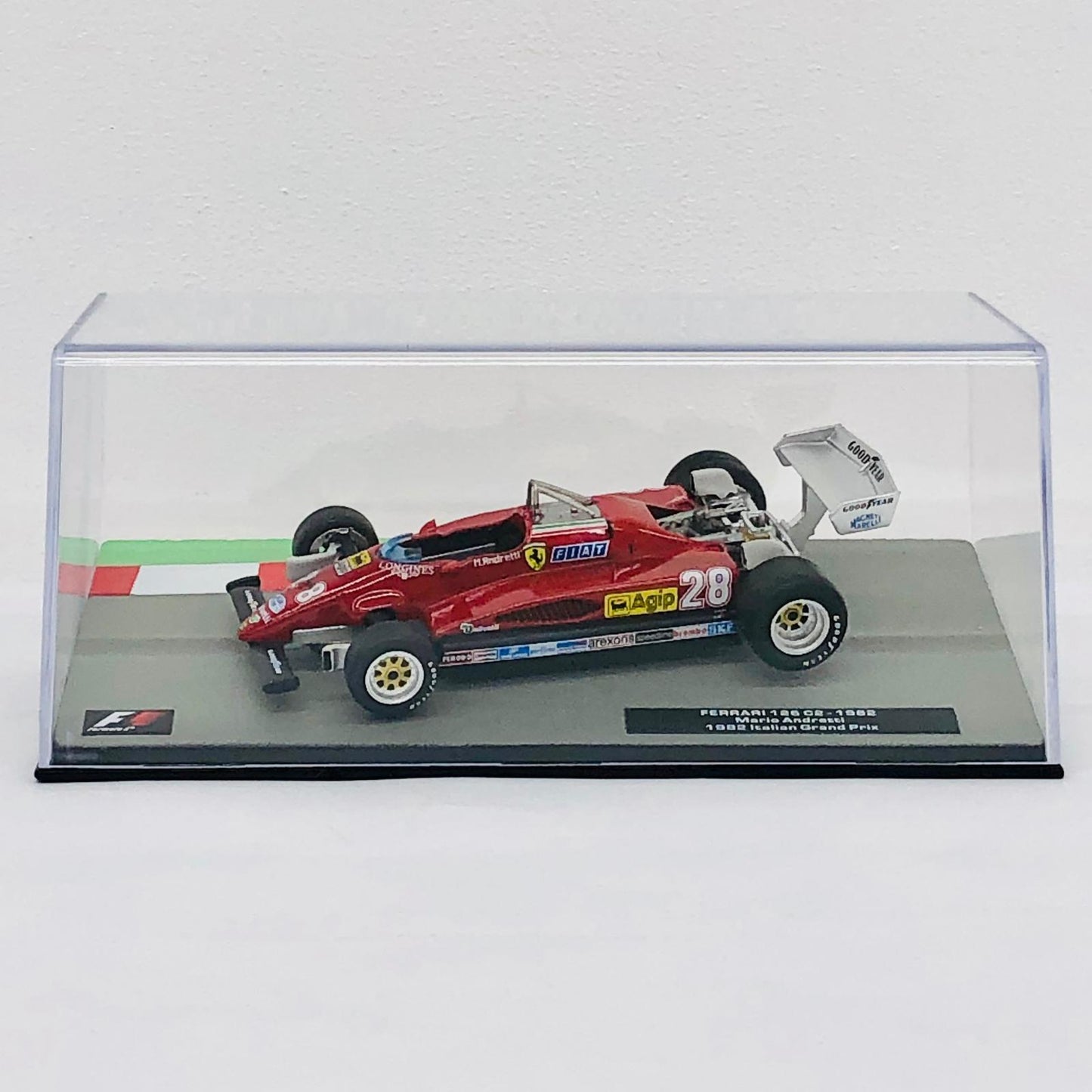 おもちゃ・玩具 [単品] 1/43 フェラーリ 126 C2 1982 Agip #28(レッド) 「F1マシンコレクション全国版」 第15号同梱品 フェラーリ 126 C2 1982 Agip #28 1/43スケール 15【加古川物流】