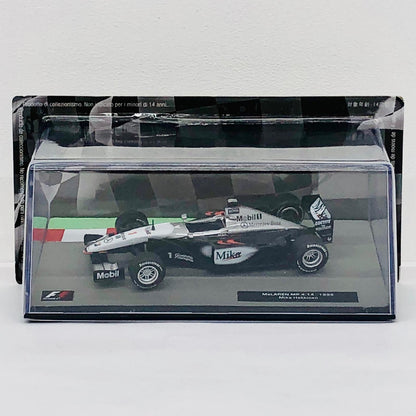 おもちゃ・玩具 [単品] 1/43 マクラーレン MP4-14 1999 BOSS #1(ブラック×シルバー×ホワイト) 「F1マシンコレクション全国版 14」 同梱品 マクラーレン MP4-14 1999 #1 1/43スケール 14【加古川物流】