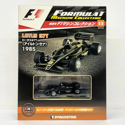 おもちゃ・玩具 [単品] 1/43 ロータス 97T 1985 OLYMPUS CAMERAS #12(ブラック) 「F1マシンコレクション全国版」 第13号同梱品 ロータス 97T 1985 OLYMPUS CAMERAS #12 1/43スケール 13【加古川物流】