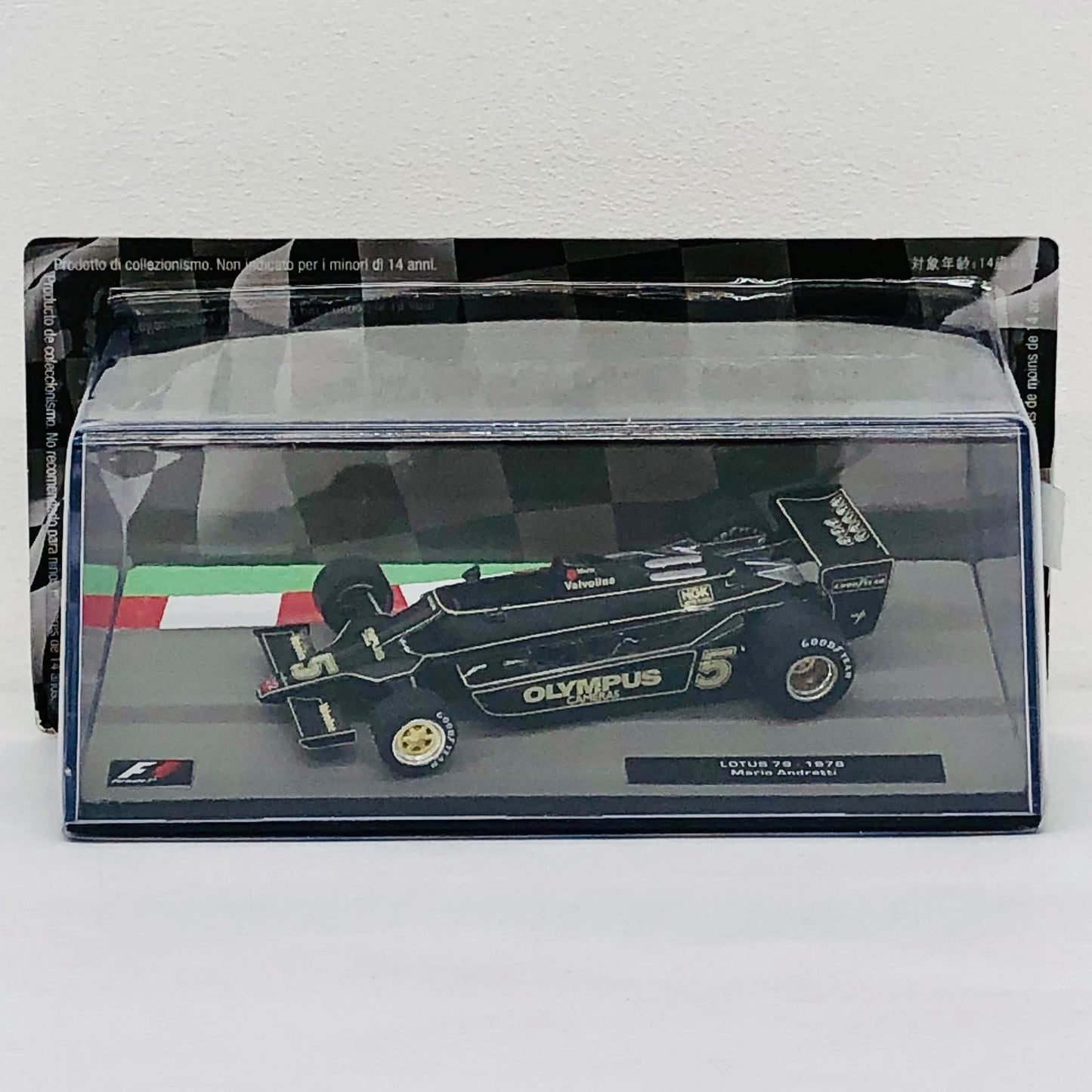 おもちゃ・玩具 [単品] 1/43 LOTUS79-1978 Mario AnDretti OLYMPUS #5(ブラック×ゴールド) 「F1マシンコレクション全国版」 第21号同梱品 LOTUS79-1978 OLYMPUS #5 1/43スケール 21【加古川物流】